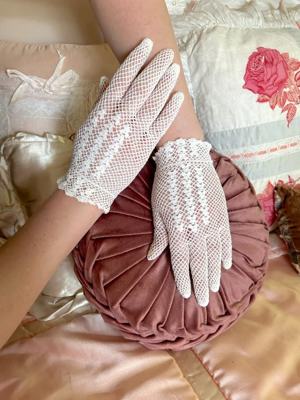 Vintage delicate crochet